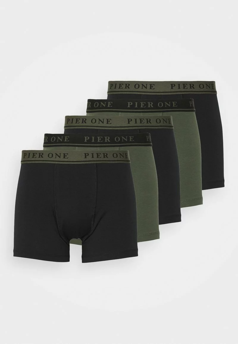 Pier One Uomo 5 PACK - Culotte - Black/khaki