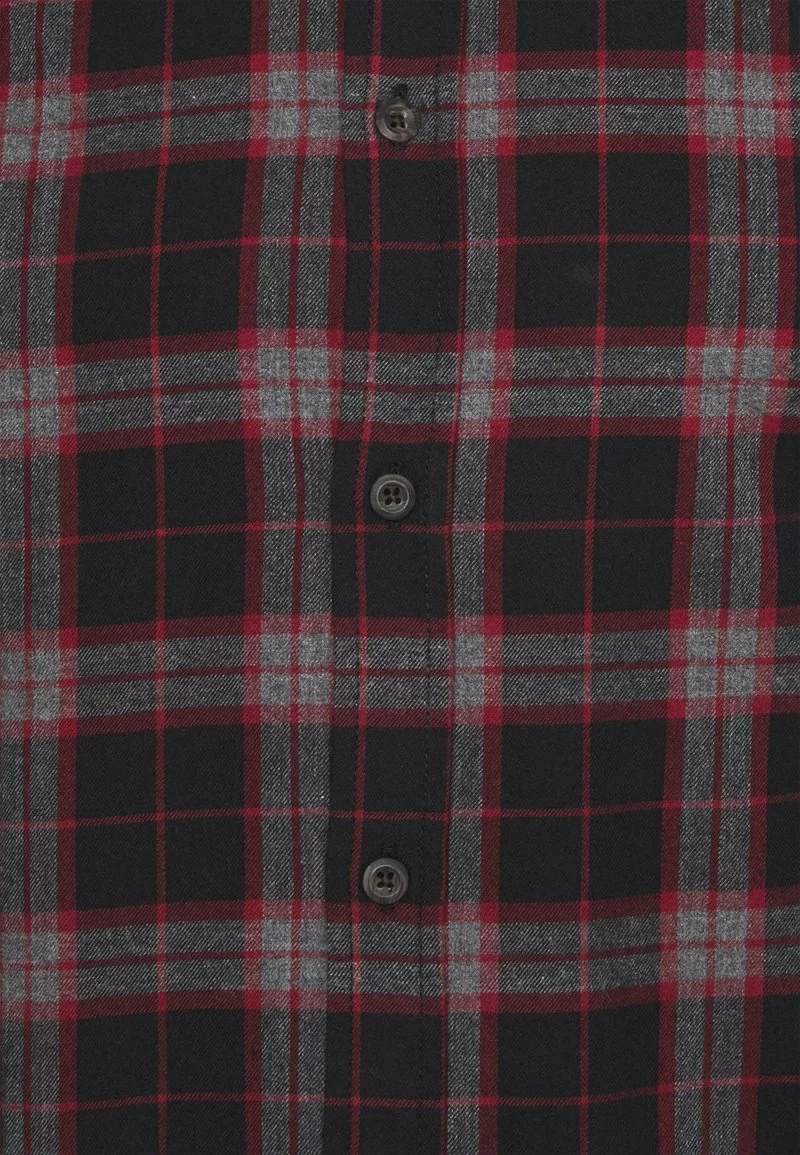 Pier One Uomo Camicia - Mottled Dark Grey / Bordeaux - immagine 3