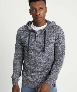 Pier One Uomo Felpa Con Cappuccio - Dark Blue