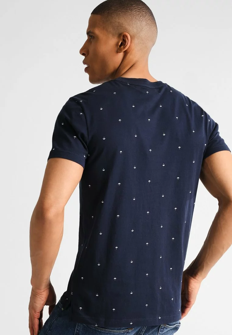 Pier One Uomo T-shirt Con Stampa - Navy - immagine 3