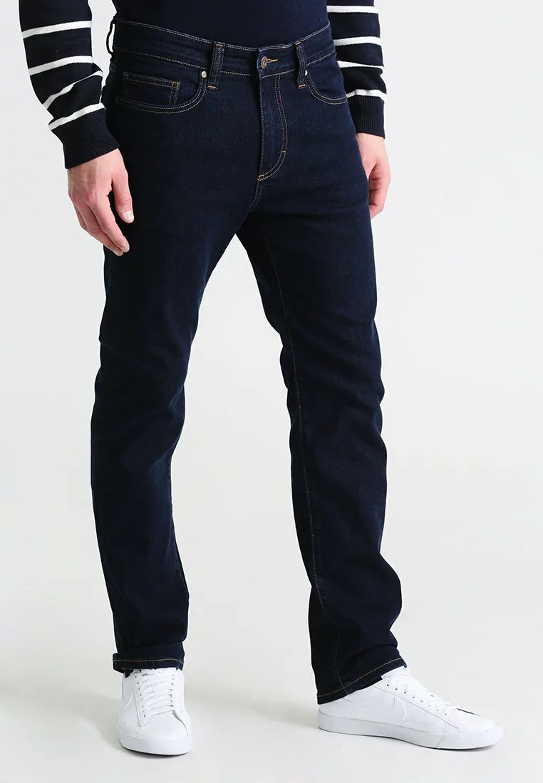 Pier One Uomo BASIC - Jeans A Sigaretta - Rinsed