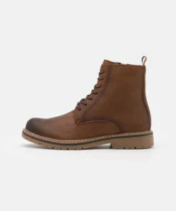 Pier One Uomo Stivaletti Stringati - Brown