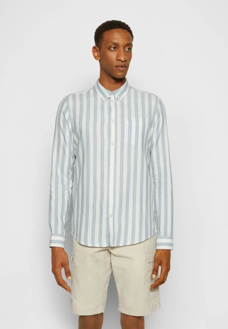 Pier One Uomo Camicia - Light Blue/white - immagine 3