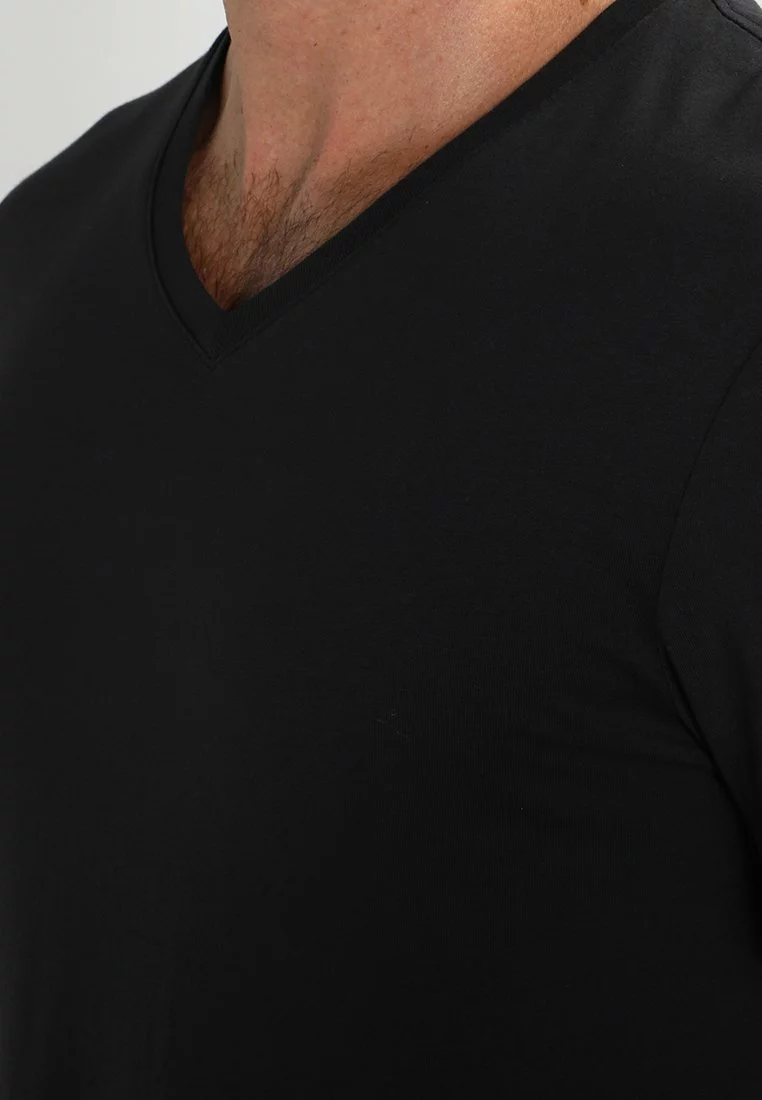 Pier One Uomo 2 PACK - T-shirt Basic - Black - immagine 5