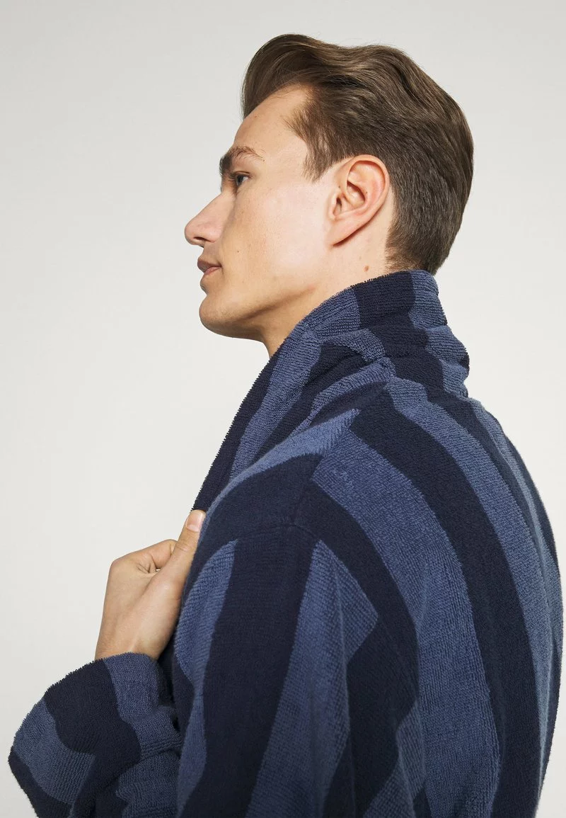 Pier One Uomo Accappatoio - Dark Blue/blue - immagine 4