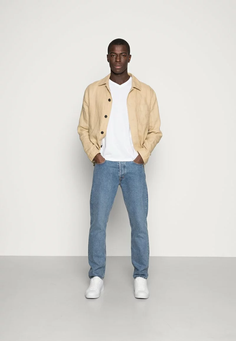 Pier One Uomo 5 PACK - T-shirt Basic - White