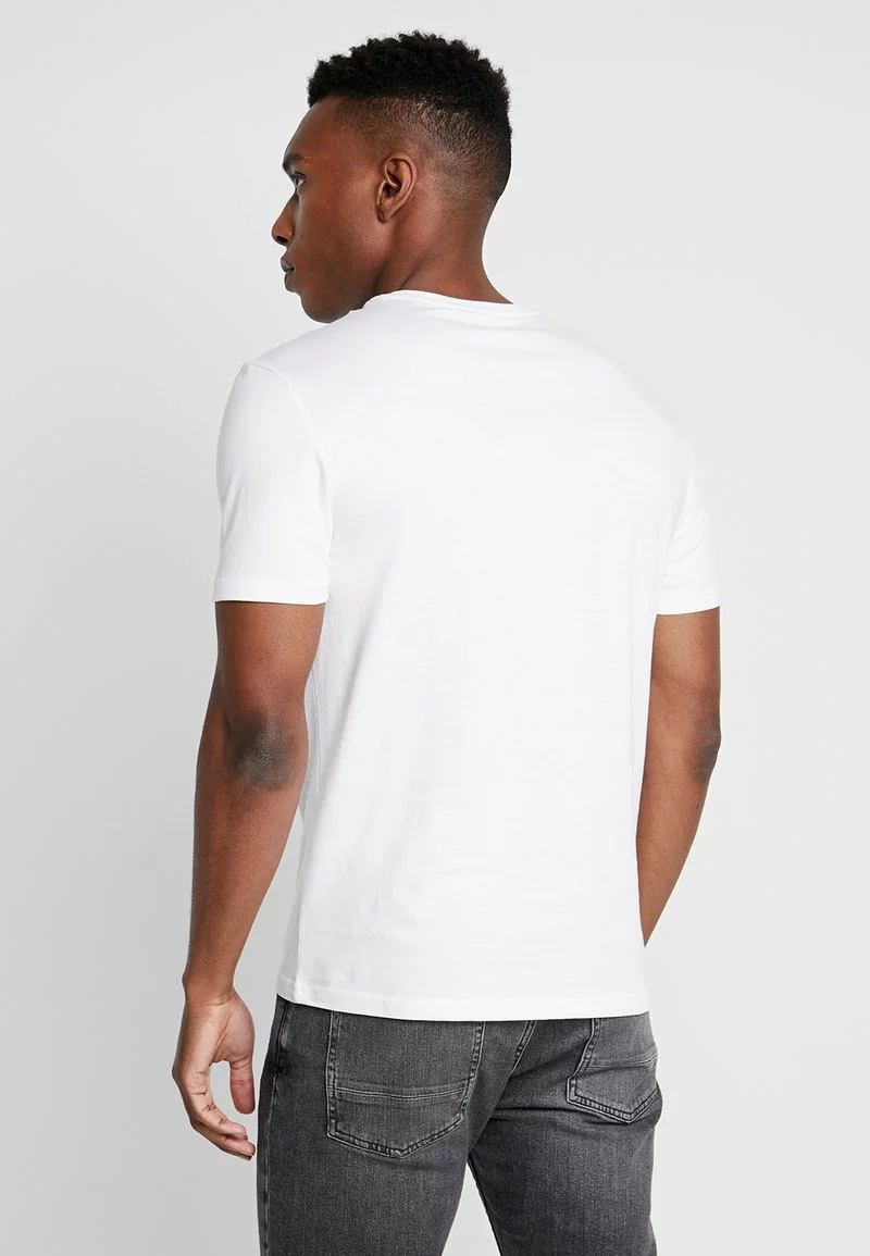 Pier One Uomo 5 PACK - T-shirt Basic - Mottled Bordeaux/white - immagine 3