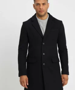 Pier One Uomo Cappotto Classico - Dark Blue