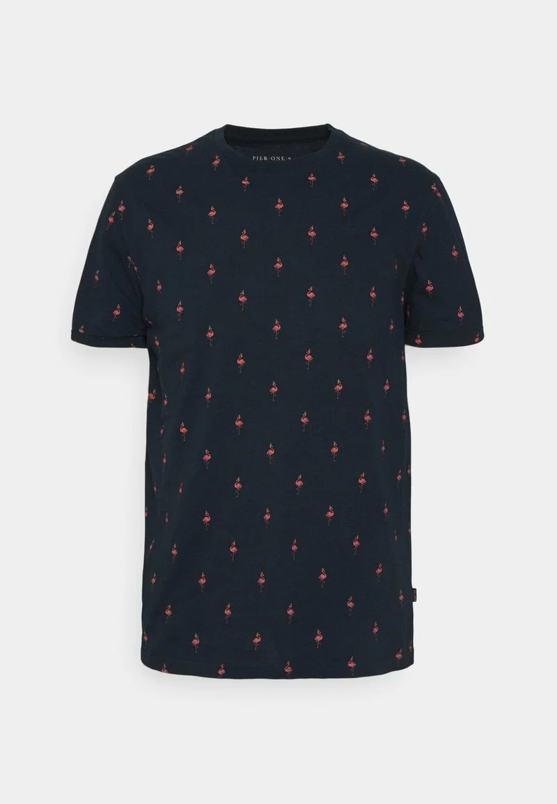 Pier One Uomo T-shirt Con Stampa - Dark Blue