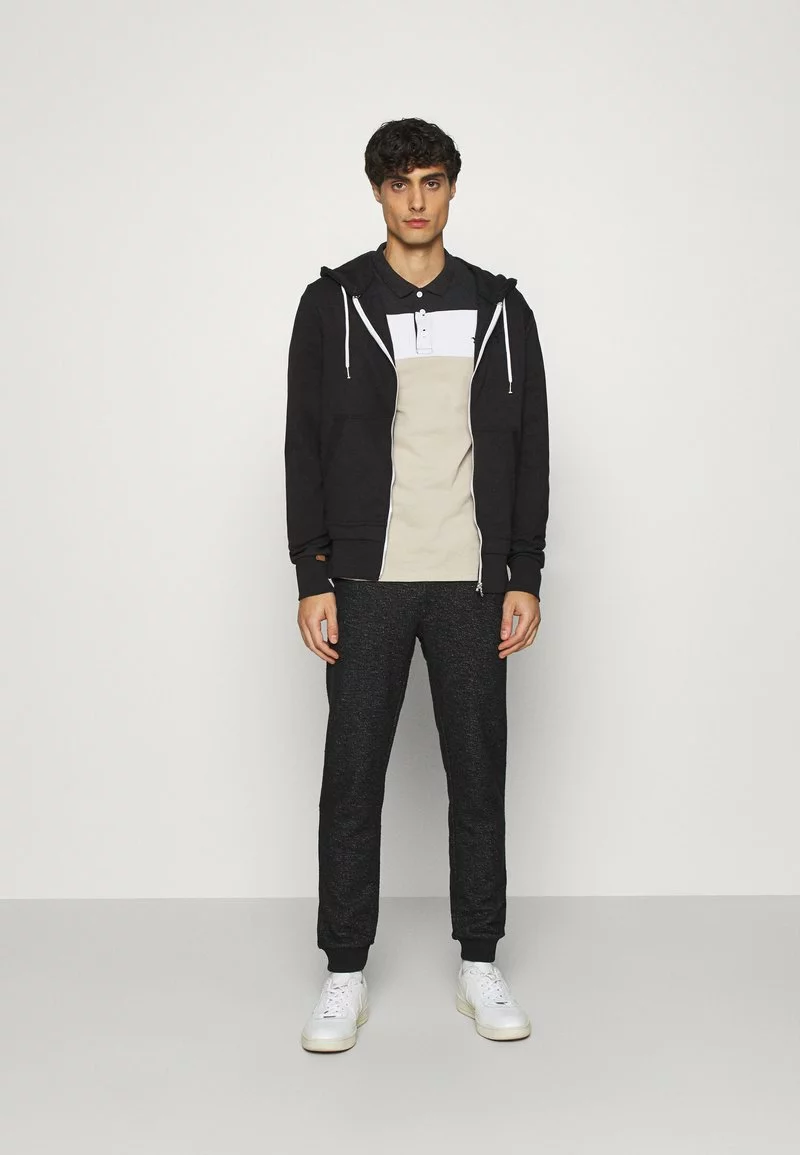 Pier One Uomo Polo - Black/sand - immagine 2