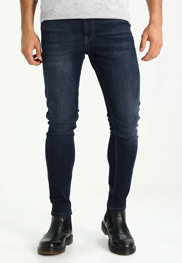 Pier One Uomo Jeans Skinny Fit - Dark Blue Denim