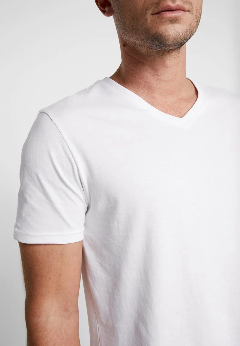 Pier One Uomo 3 PACK - T-shirt Basic - White - immagine 6
