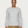 Pier One Uomo ESSENTIAL WINTER CREWNECK - Maglione - Mottled Light Grey