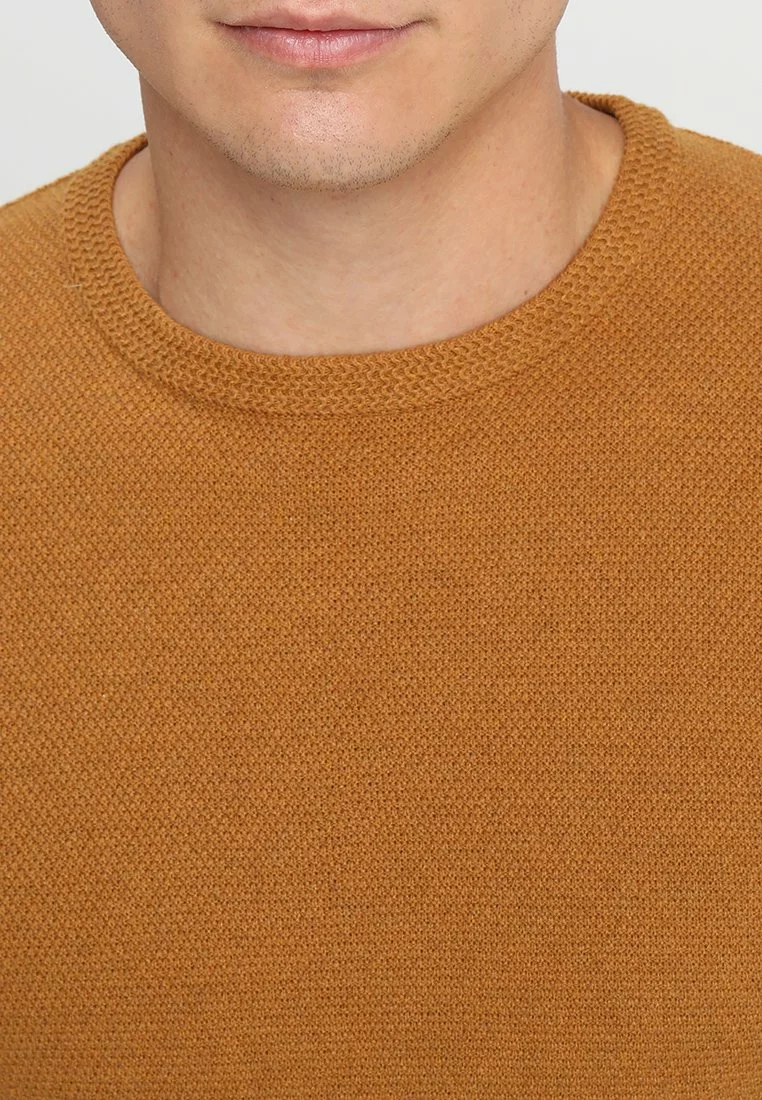 Pier One Uomo Maglione - Mottled Dark Yellow - immagine 4