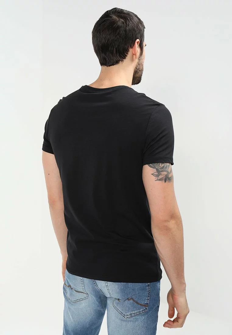 Pier One Uomo 2 PACK - T-shirt Basic - Black - immagine 3