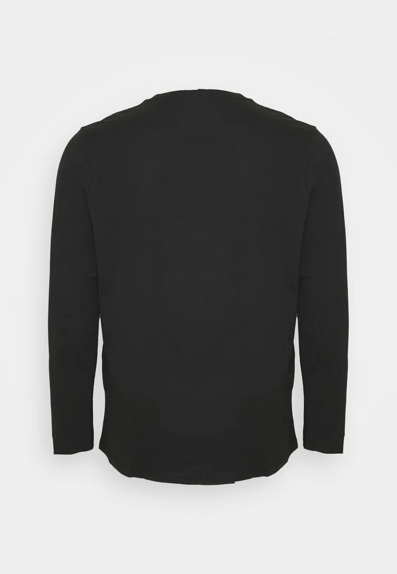 Pier One Uomo Maglietta A Manica Lunga - Black - immagine 2