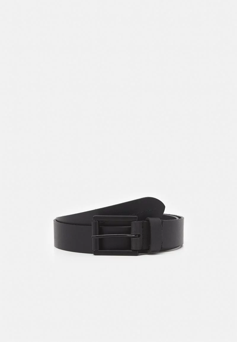 Pier One Uomo LEATHER - Cintura - Black