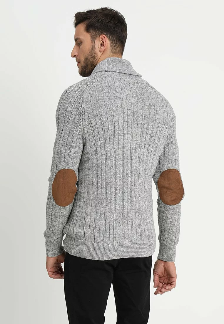 Pier One Uomo Cardigan - Mottled Dark Grey - immagine 3