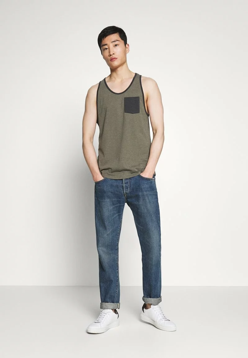 Pier One Uomo Top - Mottled Olive - immagine 2