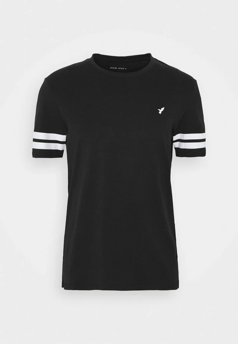 Pier One Uomo T-shirt Con Stampa - Black - immagine 5