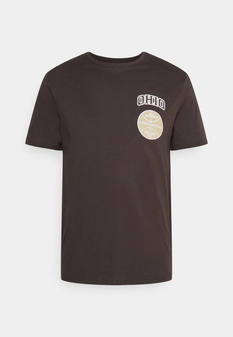 Pier One Uomo GRAPHIC T-SHIRT - T-shirt Basic - Brown - immagine 8