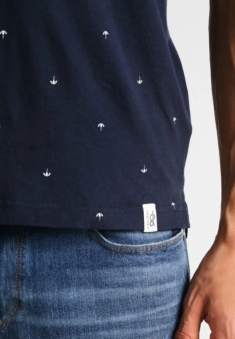 Pier One Uomo T-shirt Con Stampa - Navy - immagine 4