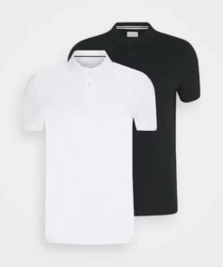 Pier One Uomo 2 PACK - Polo - White/black