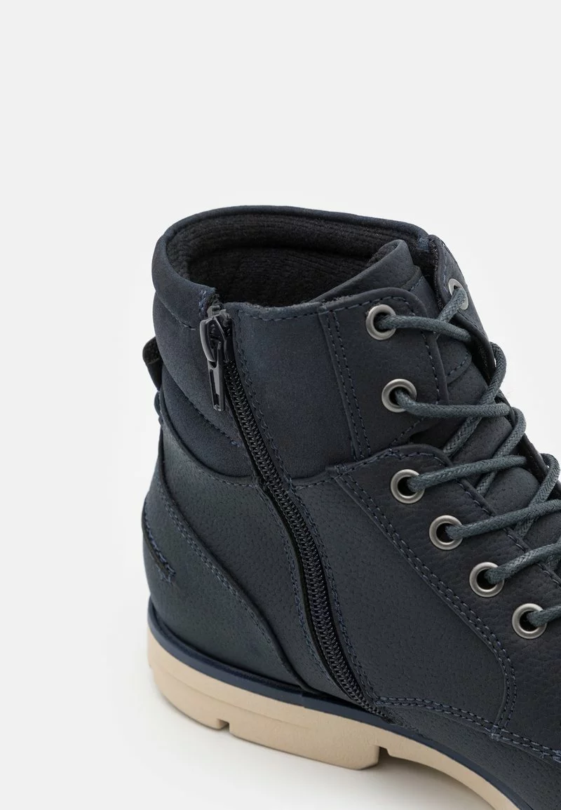 Pier One Uomo Stivaletti Stringati - Dark Blue - immagine 6