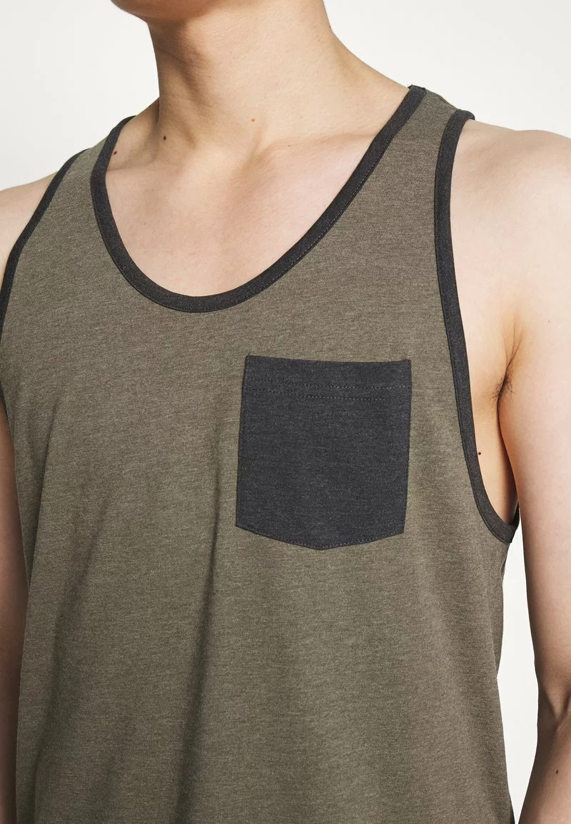 Pier One Uomo Top - Mottled Olive - immagine 6