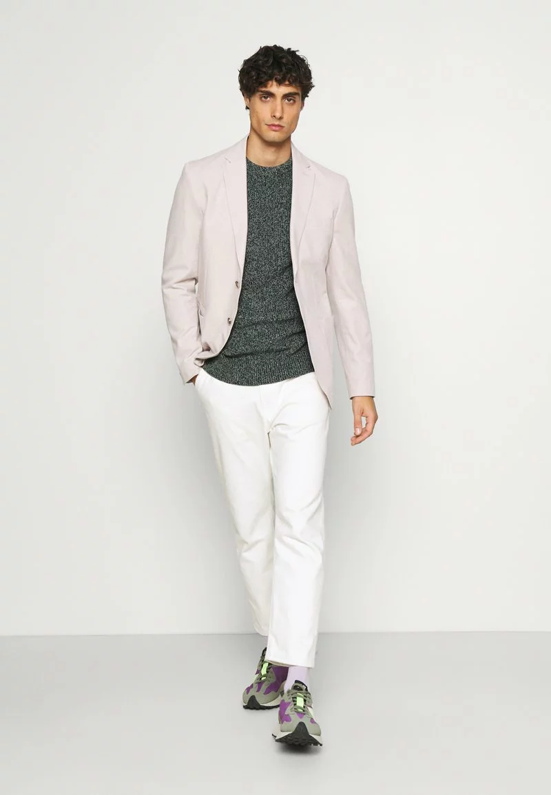 Pier One Uomo MULTICOLOUR HALF CARDIGAN JUMPER - Maglione - Dark Green - immagine 2