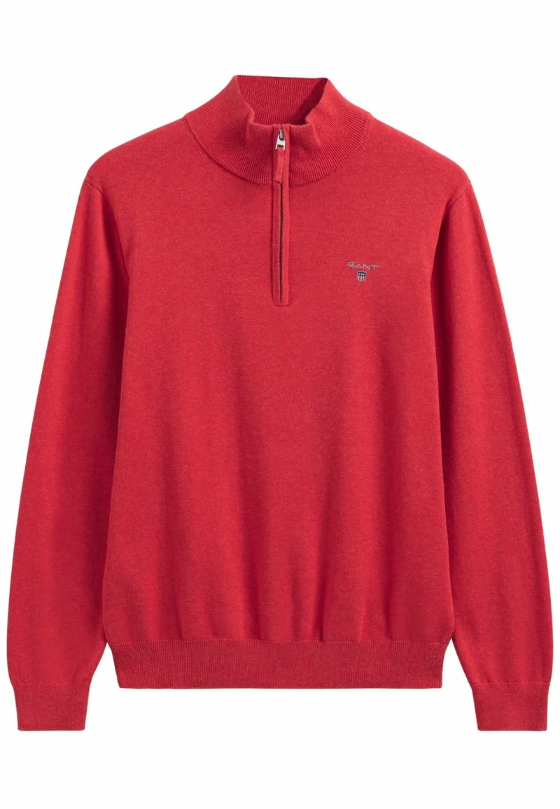 GANT Uomo CLASSIC HALF - Strickpullover - Fire Red Mel