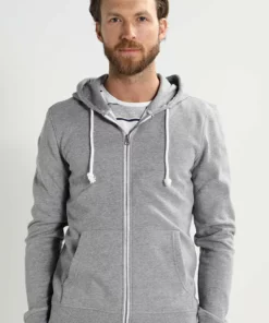 Pier One Uomo Felpa Con Zip - Grey Melange