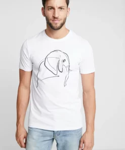 Pier One Uomo T-shirt Con Stampa - White