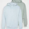 Pier One Uomo 2 Pack - Felpa Con Cappuccio - Green-blue
