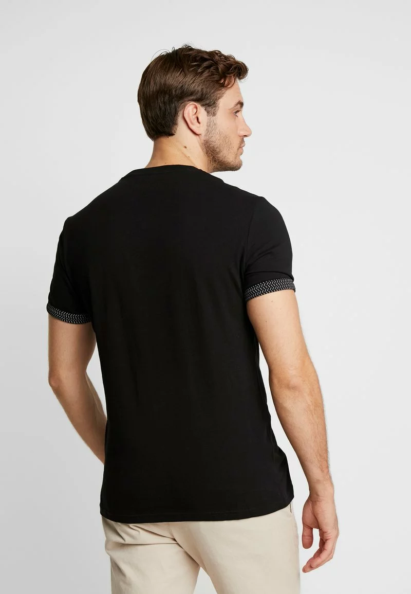 Pier One Uomo T-shirt Con Stampa - Black - immagine 3