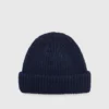Pier One SHORT MICRO BEANIE UNISEX - Berretto - Dark Blue