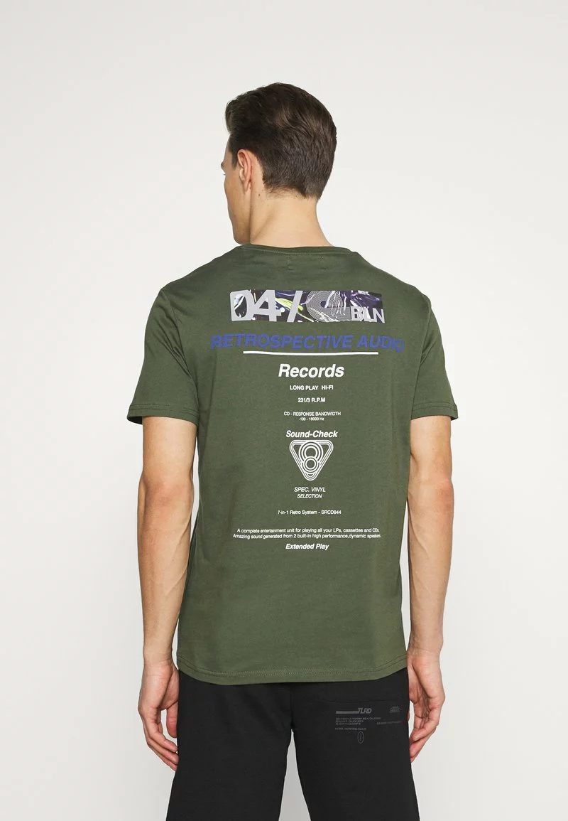 Pier One Uomo T-shirt Con Stampa - Green