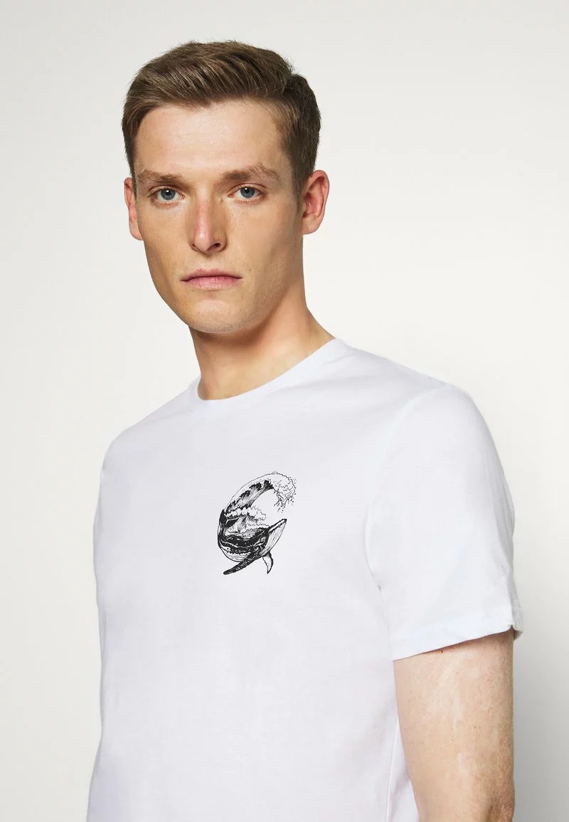 Pier One Uomo T-shirt Con Stampa - White - immagine 5