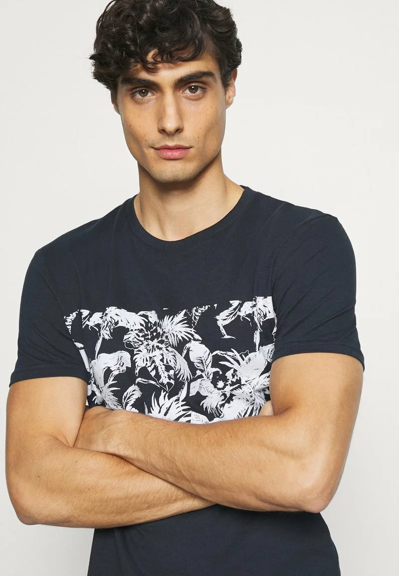 Pier One Uomo T-shirt Con Stampa - Dark Blue - immagine 5