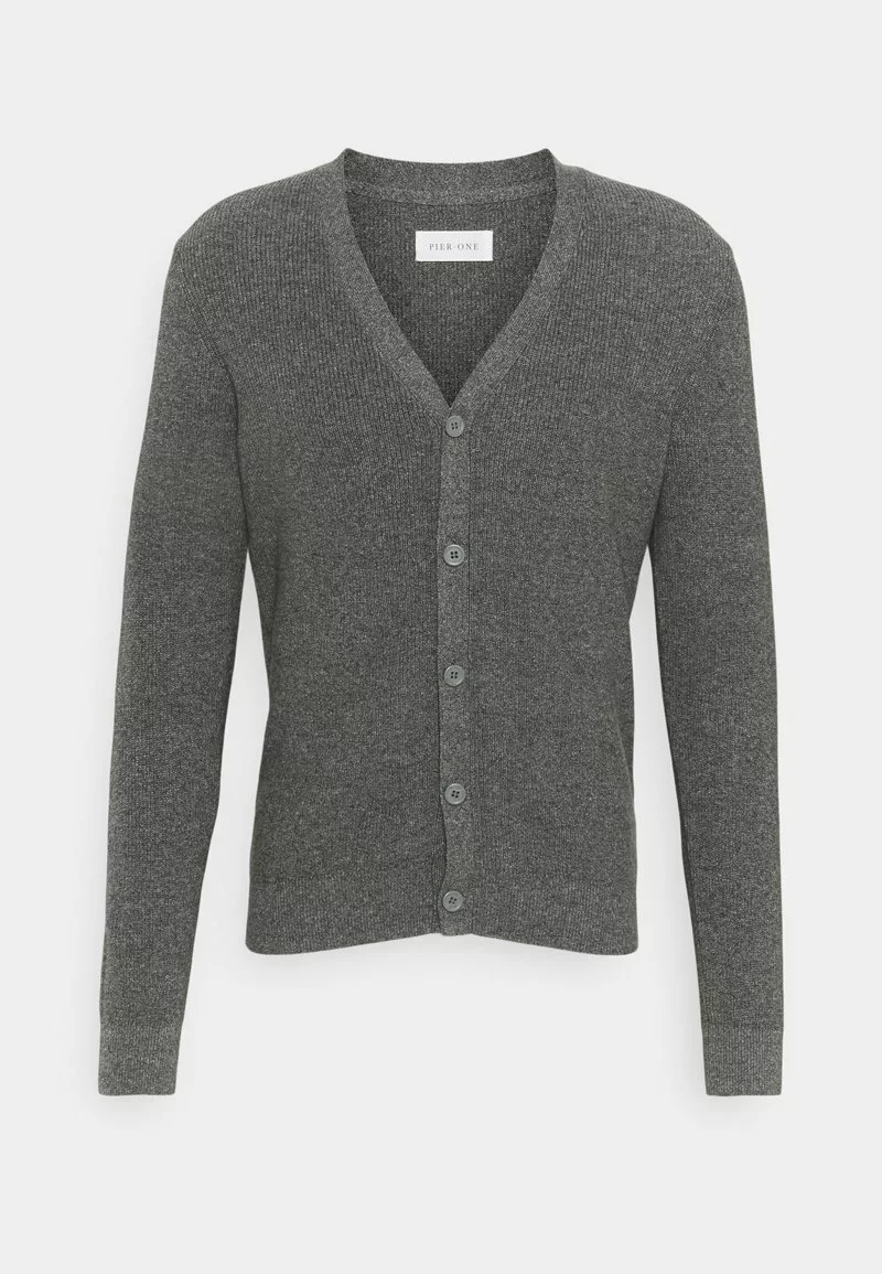 Pier One Uomo Cardigan - Mottled Grey - immagine 4