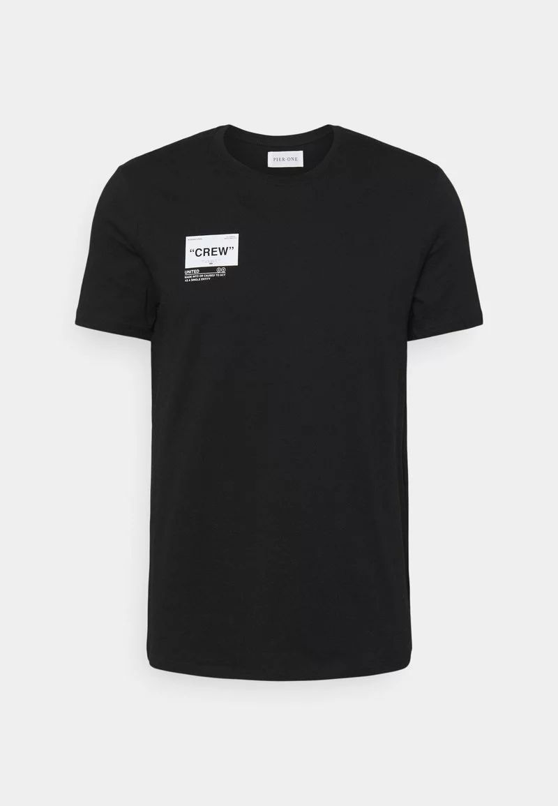 Pier One Uomo T-shirt Con Stampa - Black - immagine 8