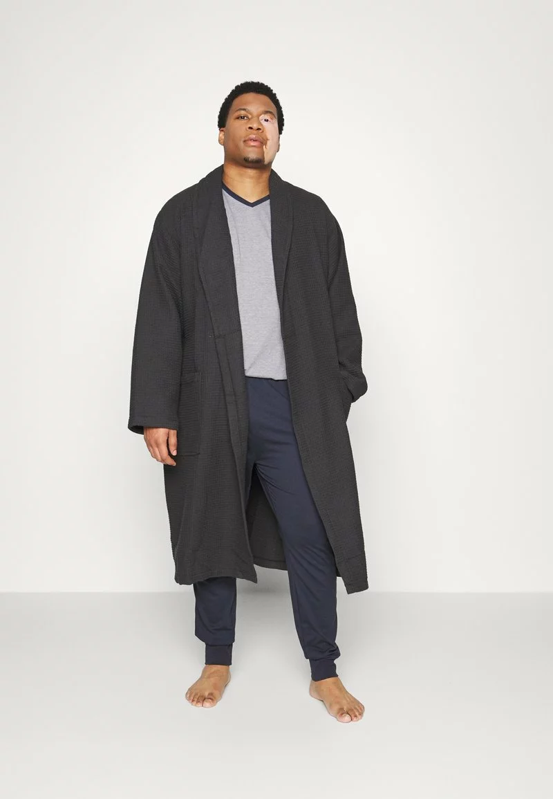 Pier One Uomo Accappatoio - Black - immagine 2