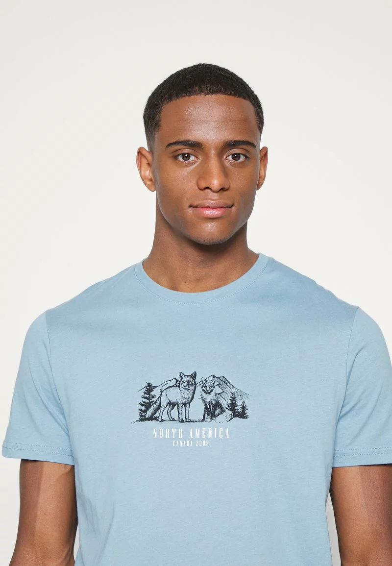 Pier One Uomo GRAPHIC T-SHIRT - T-shirt Con Stampa - Dark Blue - immagine 6