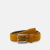 Pier One LEATHER UNISEX - Cintura - Mustard Yellow