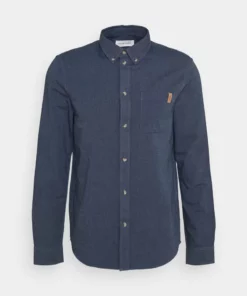 Pier One Uomo Camicia - Dark Blue