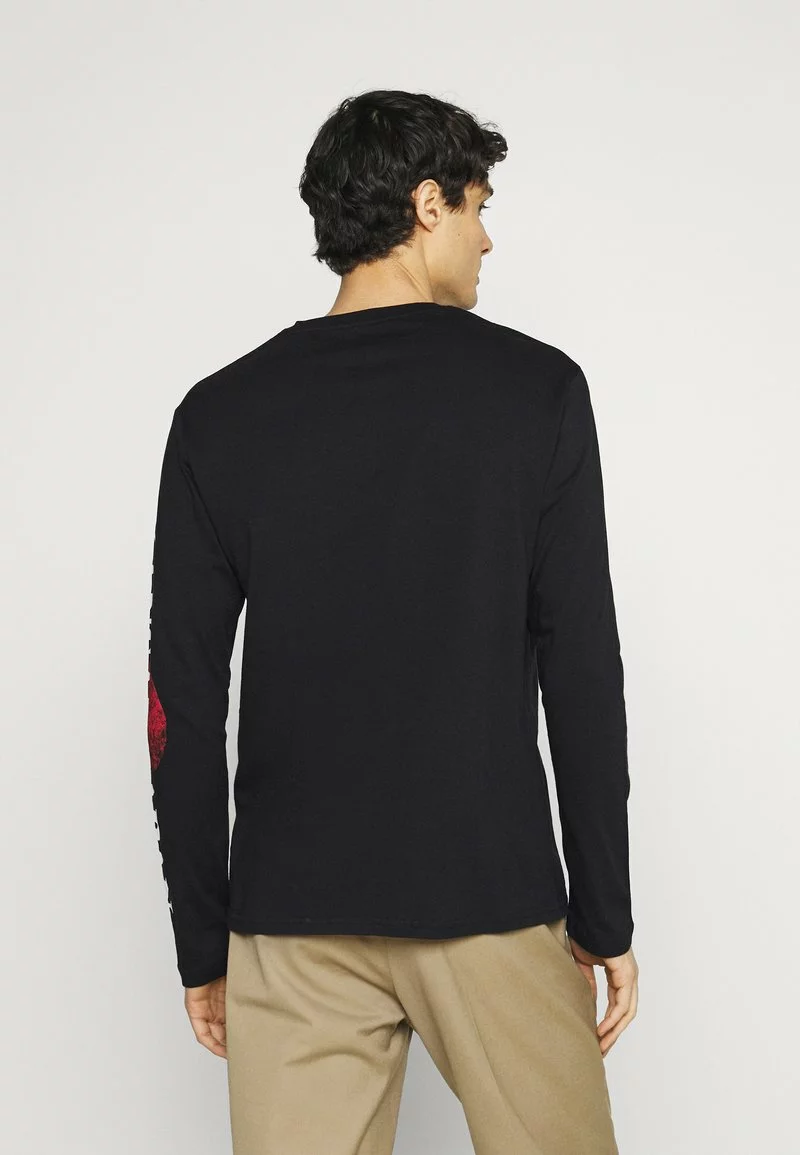 Pier One Uomo Maglietta A Manica Lunga - Black - immagine 3