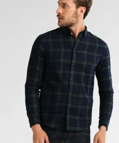 Pier One Uomo Camicia - Green / Blue