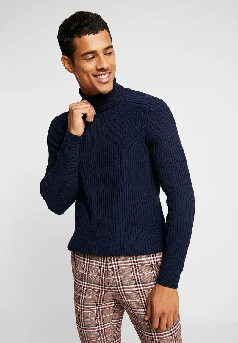 Pier One Uomo Maglione - Mottled Dark Blue