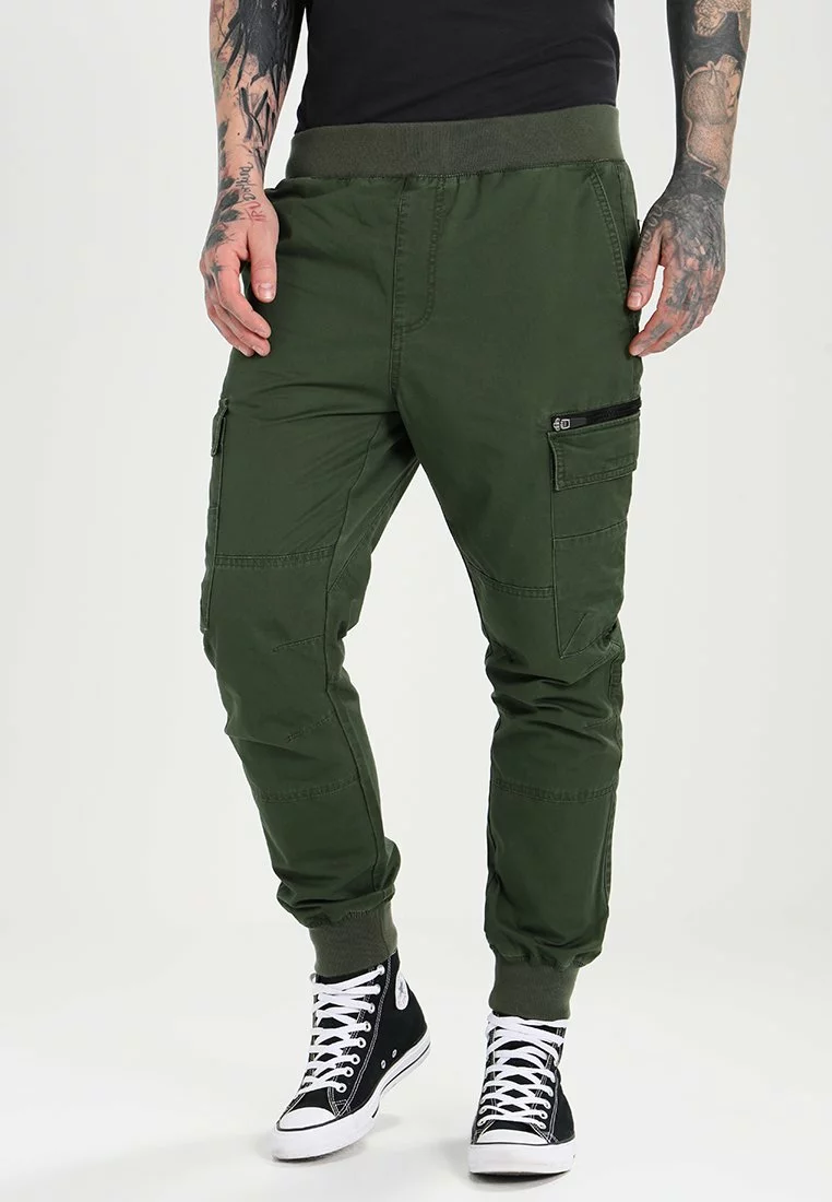 Pier One Uomo Pantaloni Cargo - Dark Green