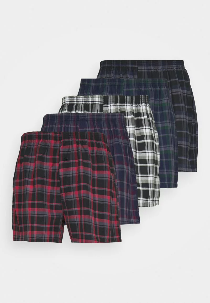 Pier One Uomo 5 PACK - Boxer - Black /dark Blue /dark Green